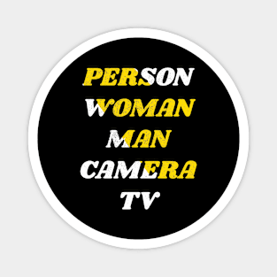 person woman man camera tv Magnet